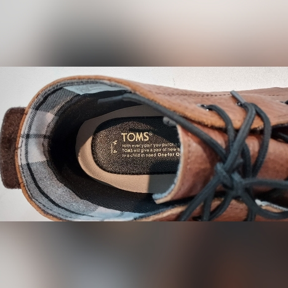 Tom's Mens Copper/Brown Navi Moc Chukka Boot Size 14 Pre-owned - Picture 6 of 8